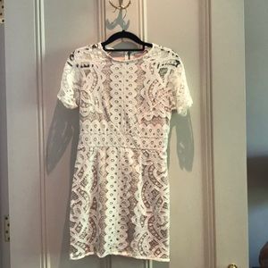 Chic White Lace Summer Dress